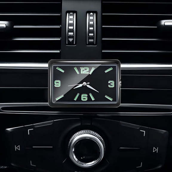 RIONIMA 2026 New Car Dashboard Digital Clock with Jumbo Lcd Time&Day Display,Mini Automotive Stick on Watch,For Car Truck Dashboard&Air Vent,Black