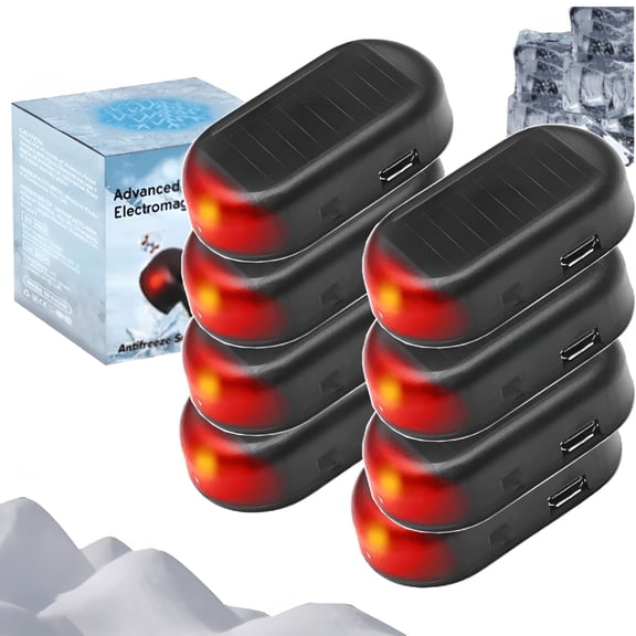 RIONIMA 2026 New Car Interference Antifreeze Instrument,Windshield Ice Melter for Cars-Rapid-Action Defroster with Solar Charging,Reusable Winter Solution for All Vehicles(2Pc)