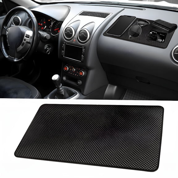 RIONIMA 2026 New Dashboard Non Slip Mat-Universal Car Mat Dash Accessories,Anti-Slip Rubber Holder Pad,Sticky Gripping Mat Pu Gel Dashboard Cover for Phone Sunglasses Keys Coins