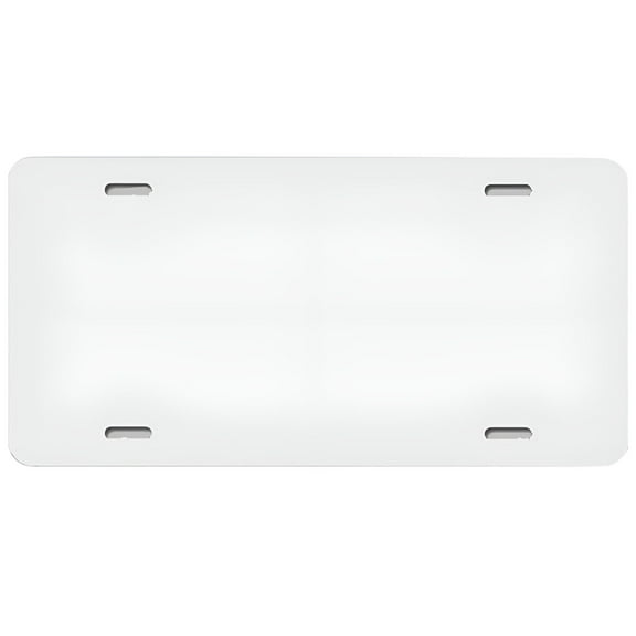 RIONIMA 2026 New Diy License Plate for Car Use Metal White Blank License Plate with Custom Design and Easy Installation for Car,Vehicle,Decoration,Personalization 6.25 X 12.5 Inches