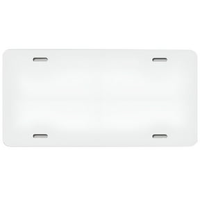 RIONIMA 2026 New Diy License Plate for Car Use Metal White Blank License Plate with Custom Design and Easy Installation for Car,Vehicle,Decoration,Personalization 6.25 X 12.5 Inches