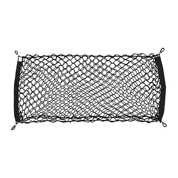 RIONIMA 2026 New Heavy Duty Cargo Net Stretchable Car Interior Accessories Adjustable Elastic Trunk Storage Net with Hook for Suvs Cars and Trucks