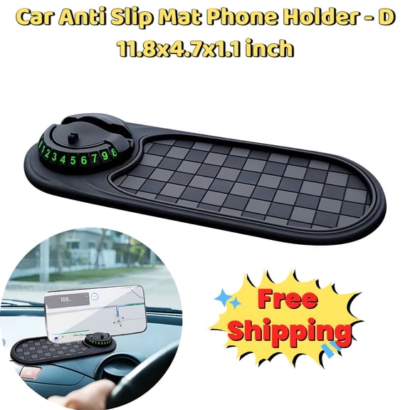 RIONIMA 2026 New Multifunction Car Anti-Slip Mat Auto Phone Holder,Non-Slip Car Mats for Phone Holders,Car Dash Mat Anti-Slip Rug Dashboard Cell Phone Holder,Sticky Grip Phone Mount for Car(D)