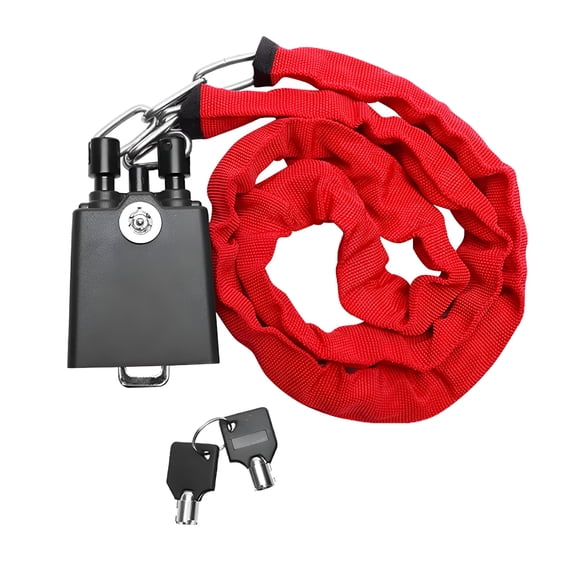 RIONIMA 2026 New Steering Wheel Lock Car Lock Device Practical Portable with Keys Seat Belt Locks Car Security Steering Lock for Suv Truck for Security,Parking,Anti Theft,Outdoor,Travel,Red
