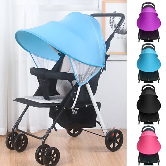 RIONIMA 2026 New Sun Shade Sun Shield Anti-Uv Windproof Umbrella for Strollers Pushchair and Car Seats for Toddlers Outdoor Use