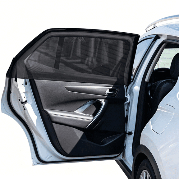 RIONIMA 2Pack Car Window Mesh Screen 20"X43", Elastic Breathable Mesh Window Screen Sunshades Fit for Most Cars Suvs