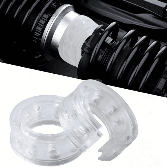 RIONIMA 2Pcs Car Suspension Shock Absorber, a Type Rubber Coil Spring Booster, Car Buffer Power Cushion, Automotive Bumper Coil Spring Spacer for Most Vehicles (A Type)