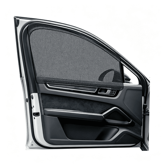 RIONIMA 2Pcs Car Window Shade, 19.3"29.1" Magnetic Auto Front Side Window Cling Sunshade, Car Window Screen for Sun, Glare and Uv Rays Protection, Vehicle Sun Shades for Baby