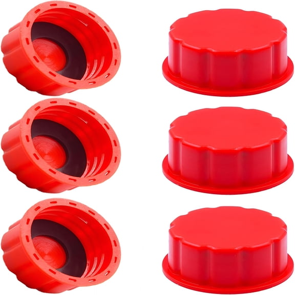 RIONIMA 6 PCS Universal Gas Can Cap Replacement - Coarse Thread Fuel Tank Lid Fits 1/2/5/10+ Gallon Gas Cans