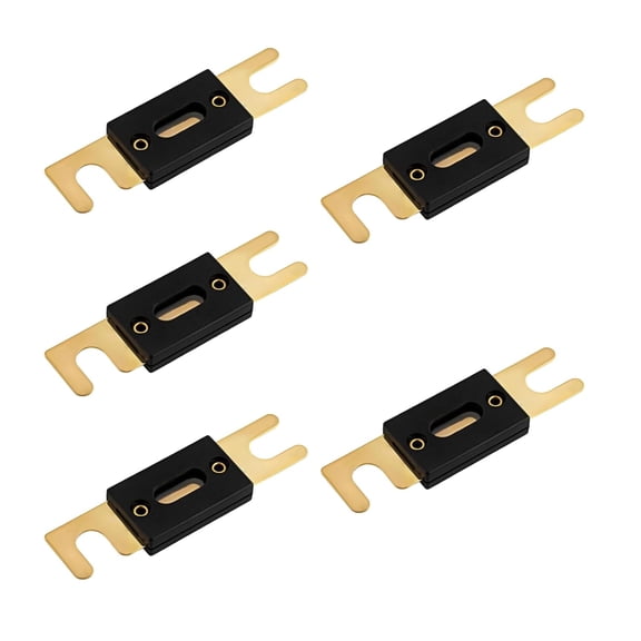 RIONIMA 60 Amp 32 Vdc Anl Blade Fuse,60A Gold Plated Anl Fuses,For Car Audio Inverter Automotive Stereo Durable Blade Fuse (5 Pcs)