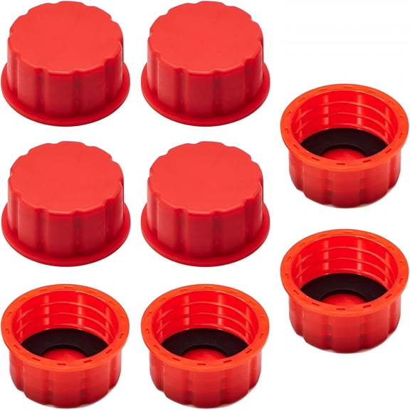 RIONIMA 8 PCS 5 Gallon Gas Can Cap - Coarse Thread Replacement Lid, Suitable for Diesel, Kerosene Cans - Durable, Leak-Proof and Easy to Use