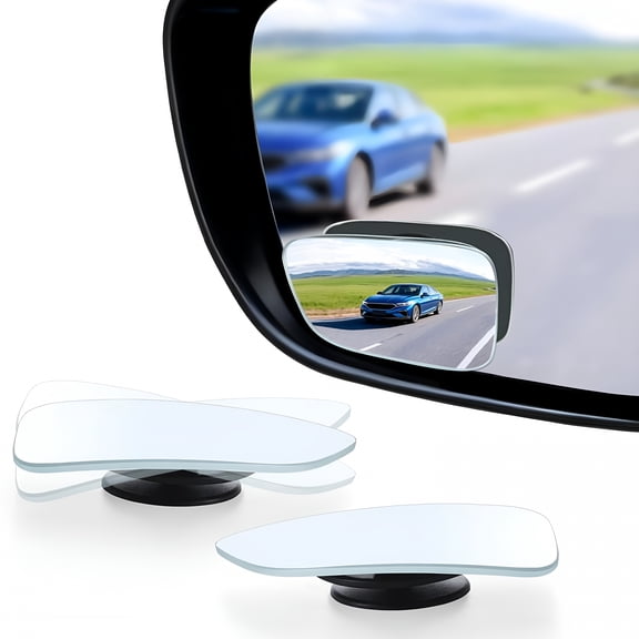 RIONIMA Blind Spot Car Mirror,Hd Glass Frameless Convex Side Mirror Blindspot,Wide Angle Rear View Mirrors for Suvs,Trucks and Rvs - Car Accessories