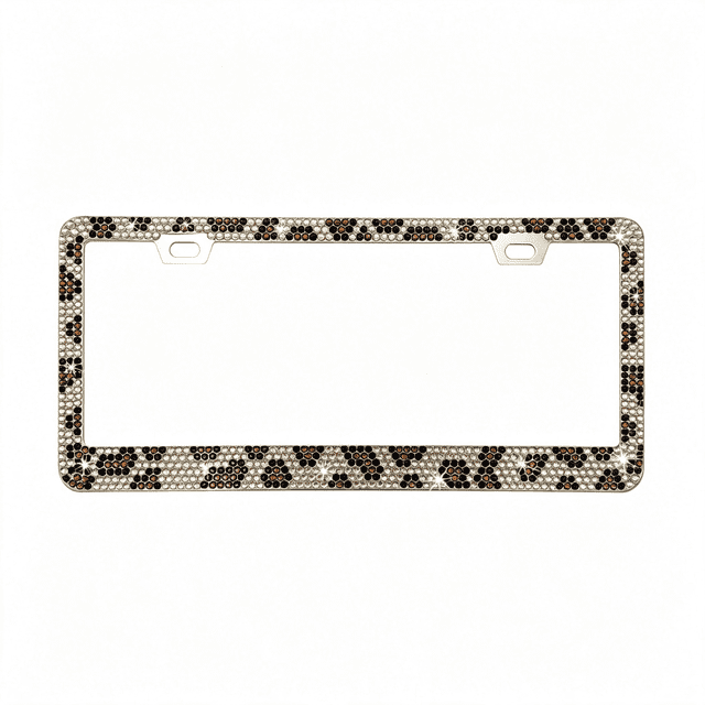 RIONIMA Bling License Plate Frame, Handcrafted Rhinestone License Plate ...
