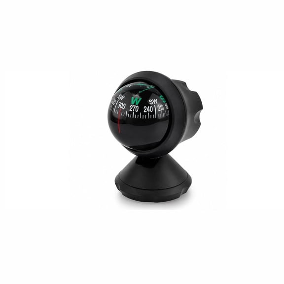 RIONIMA Car Compass,Adjustable Vehicle Dashboard Compass Hiking Direction Pointing Guide Ball,Portable Accurate Navigation Ball with Bottom Stick for Cars Trucks Boats Suvs