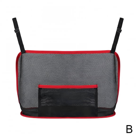 RIONIMA Car Net Pocket Handbag Holder Universal Car Seat Side Mesh Net Bags Organizer Car Storage Mesh Pocket