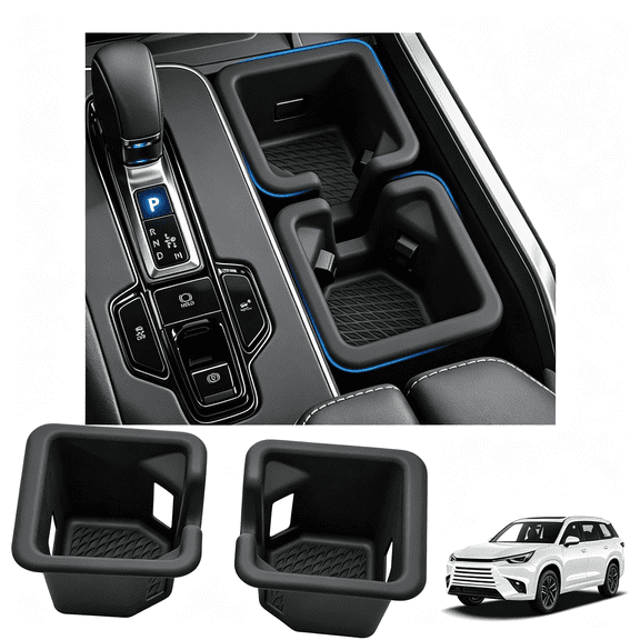 RIONIMA Cup Holder Inserts for Lexus Tx Accessories 2026 2025 2024 | Lexus Tx350 Tx500H Tx550H+ Center Console Cup Holder Coaster Liner Cover Protector,Non-Slip Heat-Resistant Silicone,2Pcs
