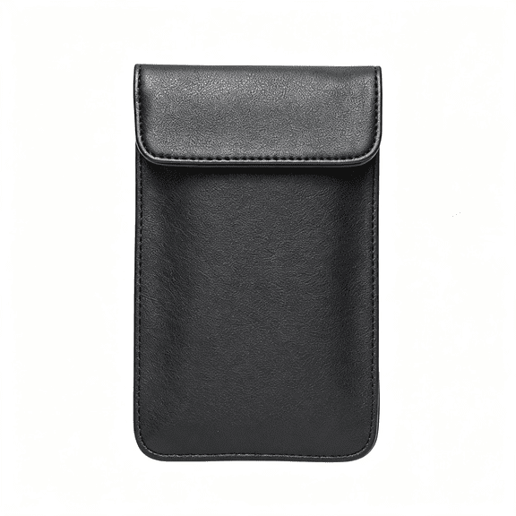 RIONIMA Faraday Bags,Gps Signal Blocker Pouch Cell Phone Sleeve,Water Resistant Anti-Scratch Rfid Blocking Anti-Tracking Purse for Iphone 17 Pro Max, S26 Ultra,A17,Car Keys Black,Xl