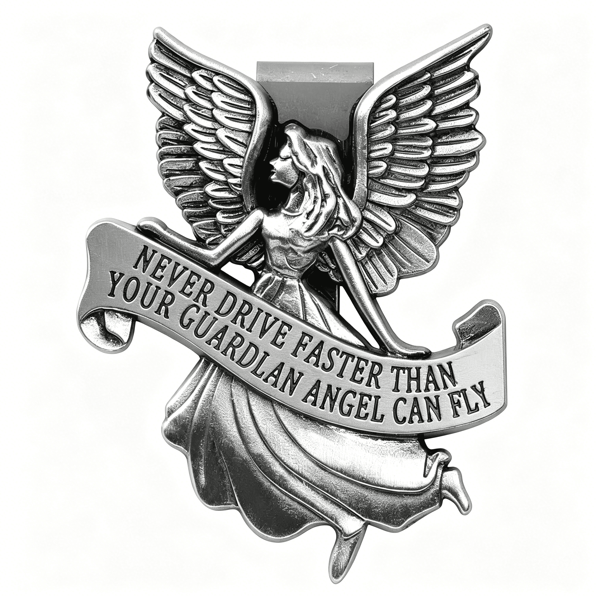 RIONIMA Guardian Angel Car Visor Clip,St. Christopher Medal for Car,Car Accessories Safety Gifts for New Drivers Teens Boys Parent Family Friends,New Car Gifts deal from Walmart