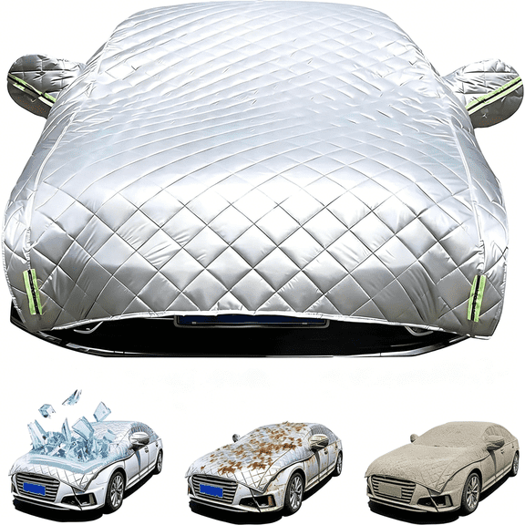 RIONIMA Hail Protection Car Cover for Suv (181200) 5Mm Thick Padded 5-Layer Hail Cover,Waterproof All Weather,Windproof,Uv Resistant,Anti-Dent Protection for Suv Hatchback Truck