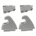 RIONIMA Interior Sun Visor Hook Clips Bracket Sunvisor Retainer Clips ...