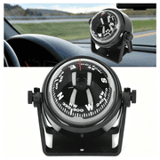 RIONIMA Marine Compass,Boat Compsss Black Electronic Adjustable Ball Night Compasses for Car Windshield Boat Vehicle Outdoor Sea,Boat Compass