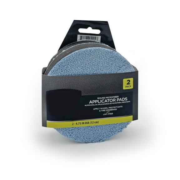 RIONIMA Microfiber Applicator Pad Car Waxes 2 Pack,Micro Fiber Towels Car Detailing,Microfiber Applicator Pad,Blue