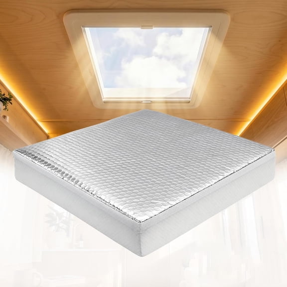 RIONIMA Rv Skylight Insulator: 14"X14" Universal Rv Vent Pillow with Reflective Surface for Heat Insulation, Fits Campers, Motorhomes & Trailers