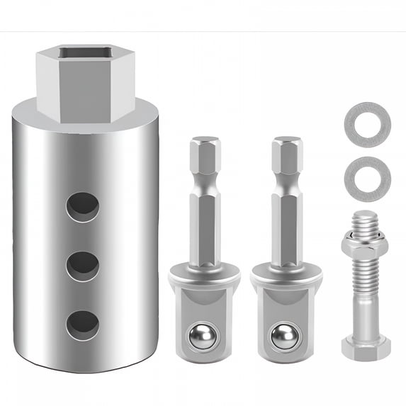 RIONIMA Stainless Steel Trailer Jack Drill Adapter with 2 Pcs 1/2 Inch ...