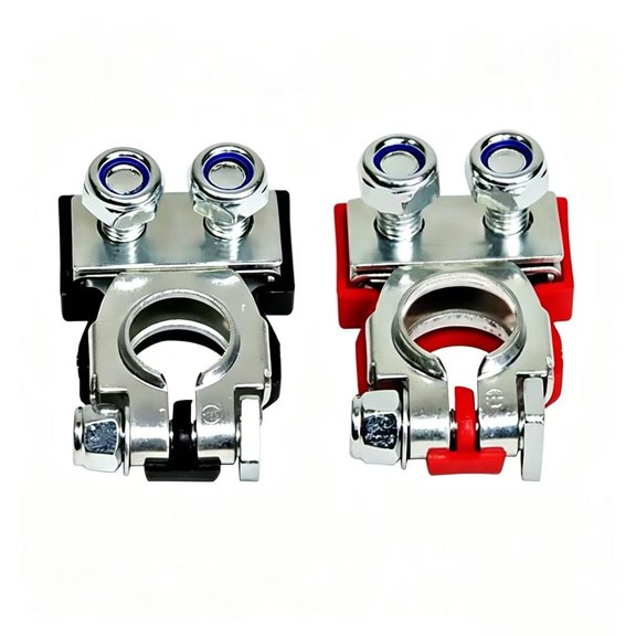 RIONIMA Universal Battery Terminal Connectors, Heavy Duty | Corrosion-Resistant, Top Post & Side Post Compatible, for Automotive, Truck, Marine, Rv Heavy Duty Top Post Battery Terminal Connectors