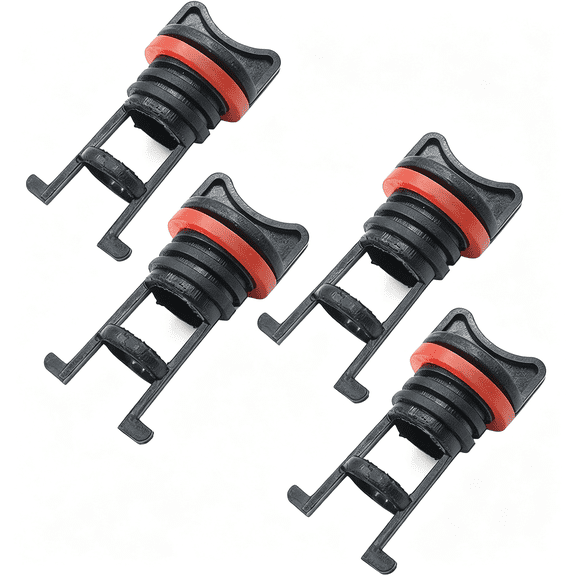 RIONIMA Universal Kayak Drain Plug Replacement Thread Nylon Drain Plugs for Kayak Boat Drain Plug 4 Pack, Kayak Drain Plug Replacement