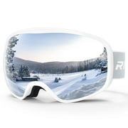 RIOROO Ski Goggles Snowboard Goggles for Men Women Adults Youth, Over Glasses OTG/100% UV Protection/Anti-fog/Wide Vision