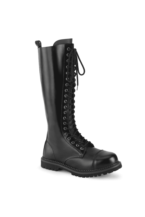 RIOT-20, 20 Eyelet Unisex Steel Toe Knee Boot Rubber Sole