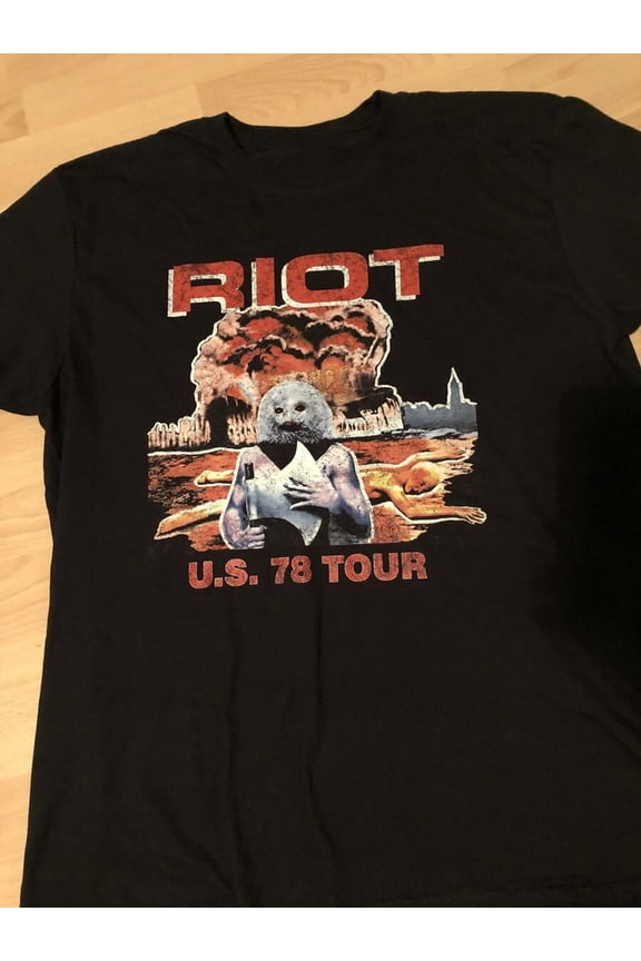 RIOT - Rock City 'U.S.'78 Tour T-shirt Cotton For men Women