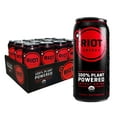 thumbnail image 1 of RIOT energy 100% Plant Powered Energy Drink (CHERRY WATERMELON RIOT) Keto-friendly, Organic, No Added Sugar (16oz, Pack of 12), 1 of 5