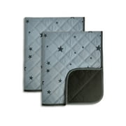 RIOUSSI Washable Pee Pads for Dogs, Puppy Pads for Potty Training with Leakproof Bottom. 2 Pack, 18"x24"