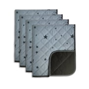 RIOUSSI Washable Pee Pads for Dogs, Puppy Pads for Potty Training with Leakproof Bottom. 4 Pack, 18"x24"