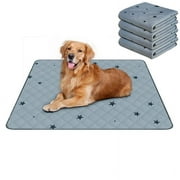 RIOUSSI Washable Pee Pads for Dogs, Puppy Pads for Potty Training with Leakproof Bottom. 4 Pack, 24"x36"