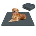 thumbnail image 1 of RIOUSSI Washable Pee Pads for Dogs, Puppy Pads for Potty Training with Leakproof Bottom. Dark Gray, 2 Pack, 36"x41", 1 of 5