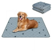 RIOUSSI Washable Pee Pads for Dogs, Puppy Pads for Potty Training with Leakproof Bottom. Starprint, 2 Pack, 31"x36"
