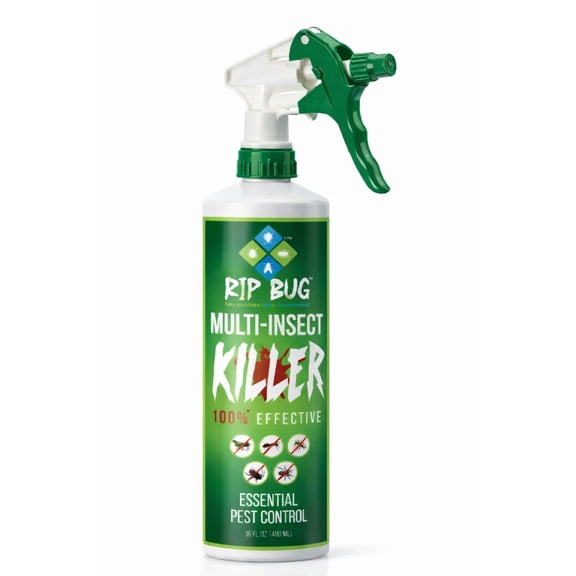 RIP BUG Natural Insect Spray  Fast Pest Control for Ants, Roaches & Flies  Safe & Effective, 16oz