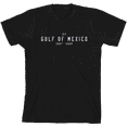 thumbnail image 1 of RIP Gulf of Mexico 1607-2025 Youth Black Crew Neck Short Sleeve Tee-Large, 1 of 4