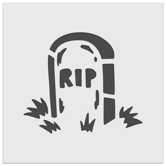 RIP Headstone Gravestone Tombstone Halloween DIY Cookie Wall Craft Stencil - 3.5 Inch
