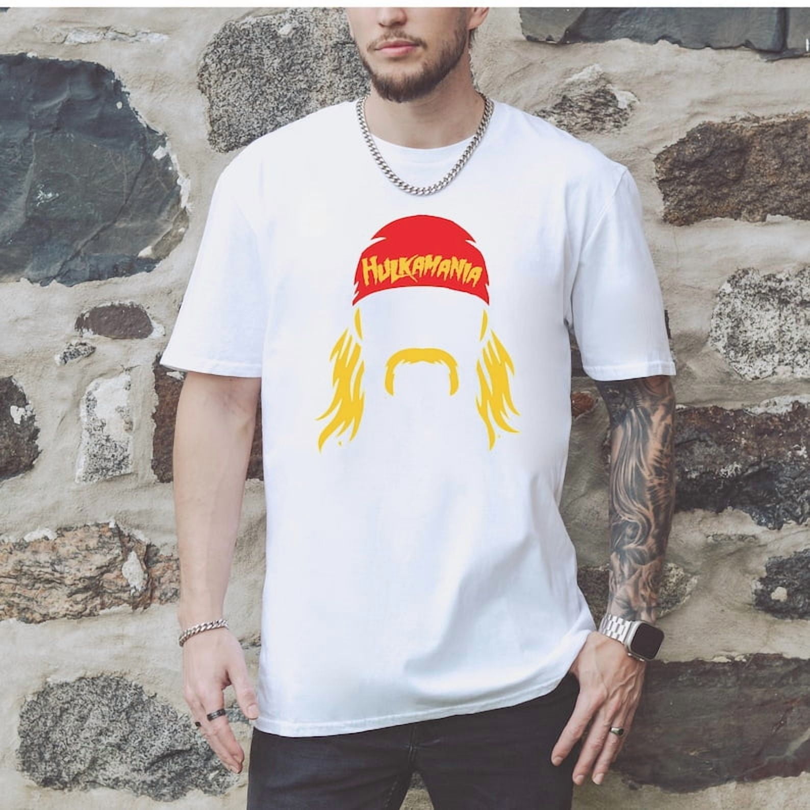 Hulk Hogan Hulkamania T-Shirt - Retro Wrestling Legend 80s Style