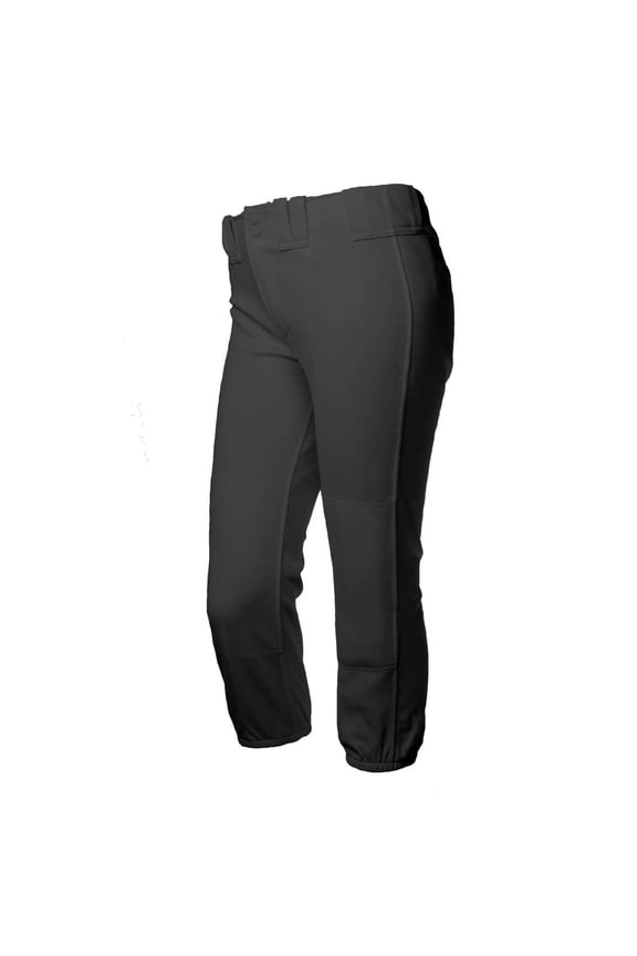 Girls' 4-Way Stretch Softball Pants PRO - Black - Small
