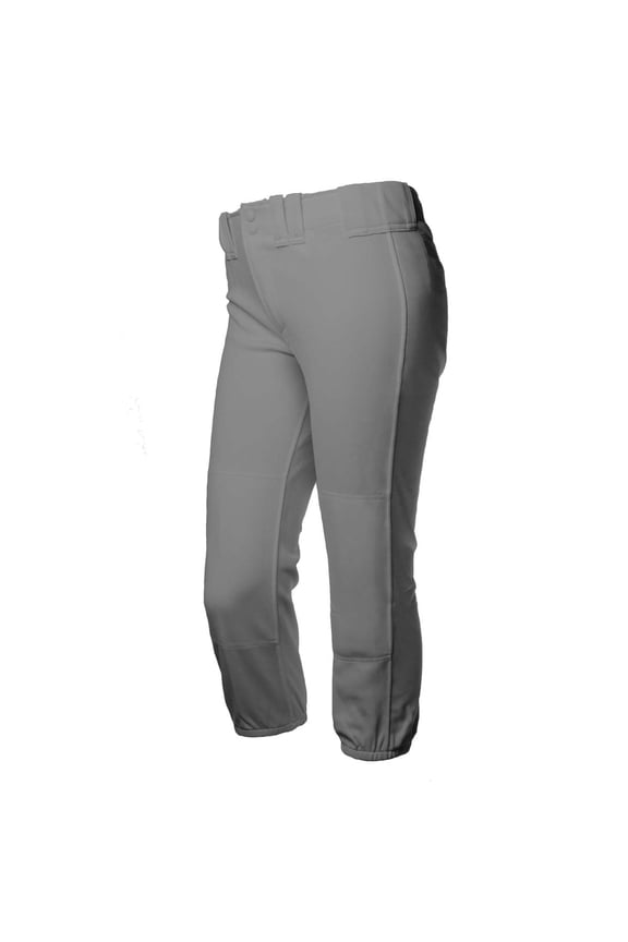 Girls' 4-Way Stretch Softball Pants PRO - Charcoal - Small