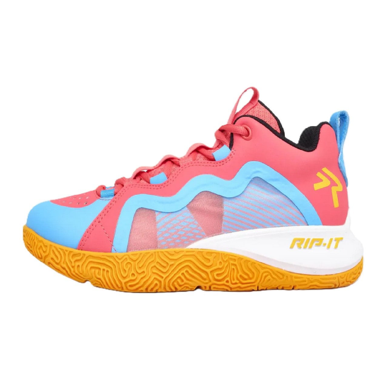 RIP-IT SwiftStep Future Volleyball Shoes -Pink/Blue/Orange - Size 9.5