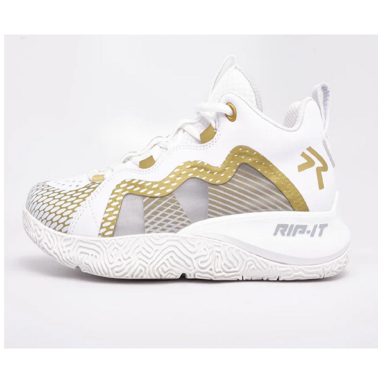 RIP-IT SwiftStep Future Volleyball Shoes - White/Gold - Size 11.5