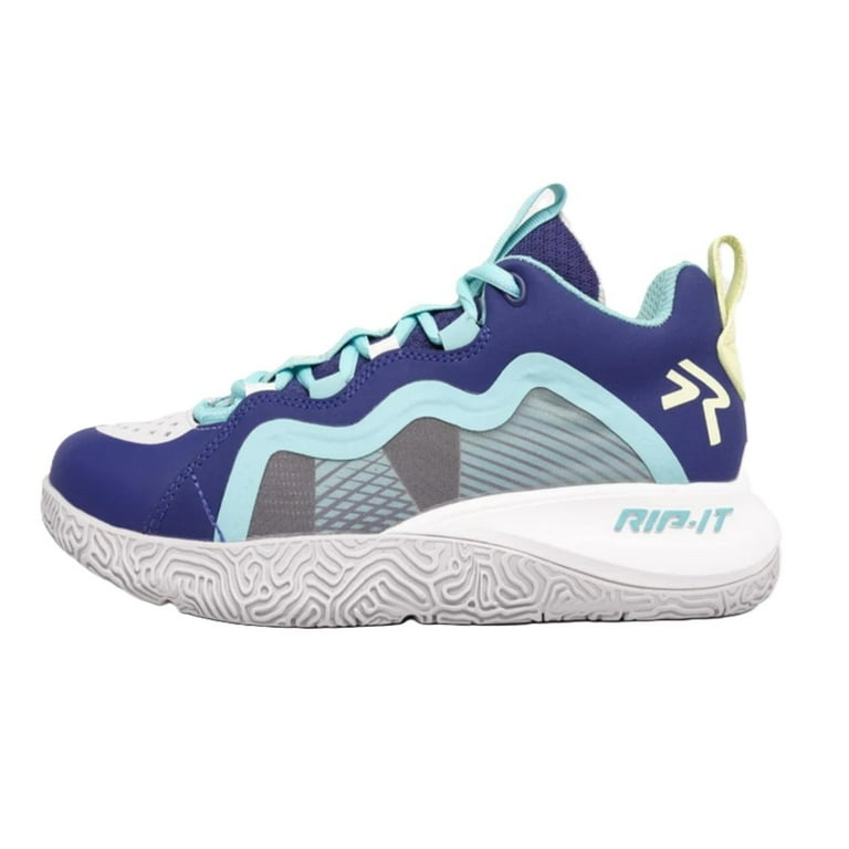 RIP-IT SwiftStep Future Volleyball Shoes - White/Navy/Blue - Size