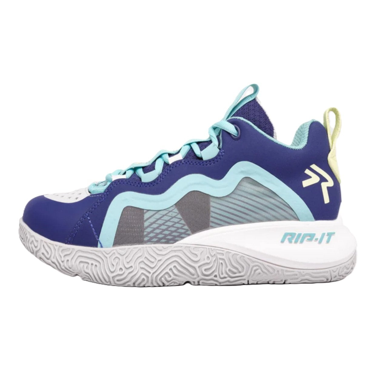RIP-IT SwiftStep Future Volleyball Shoes - White/Navy/Blue - Size 8.5