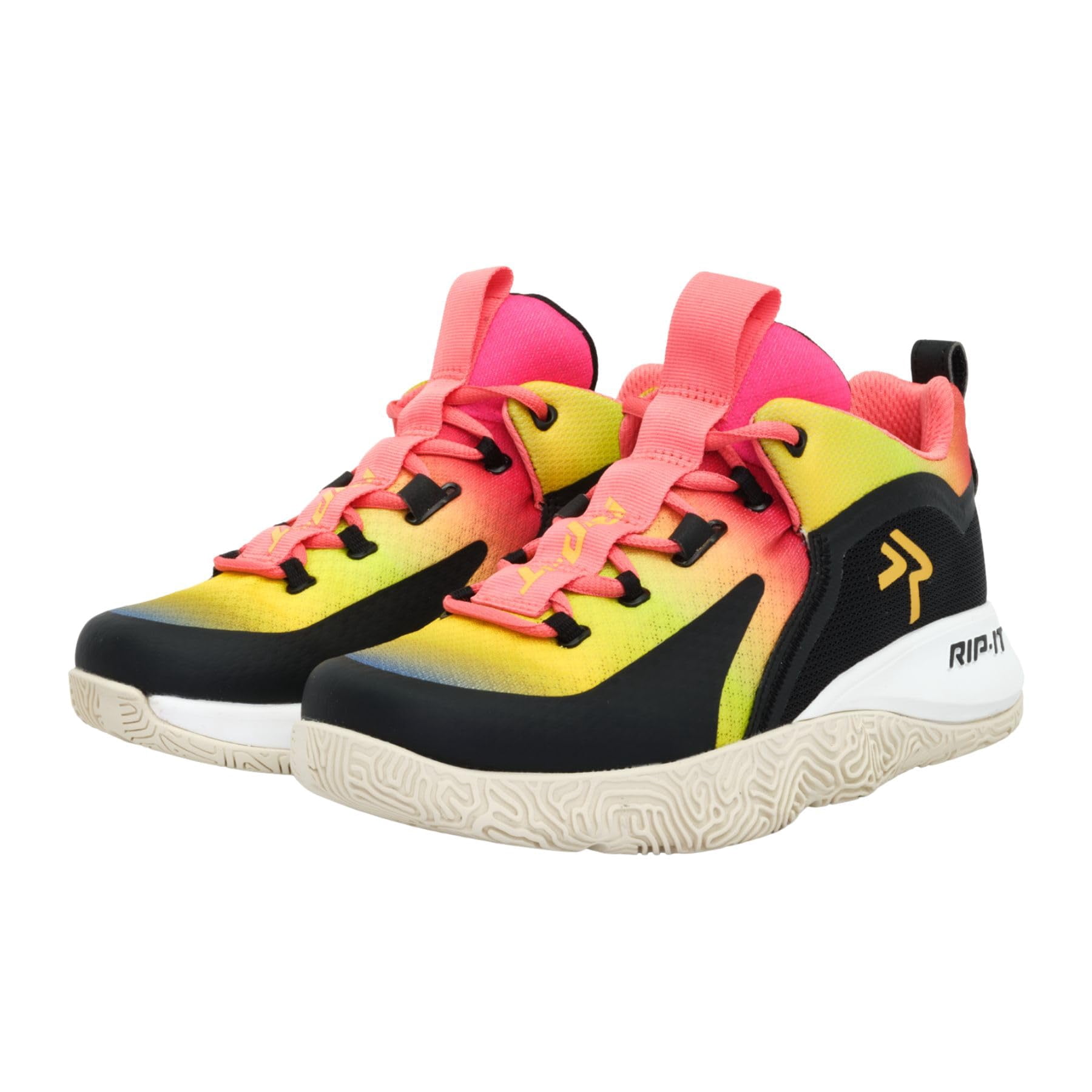 RIP-IT SwiftStep Kaylei Volleyball Shoes | Size 9 | Black/Pink/Yellow
